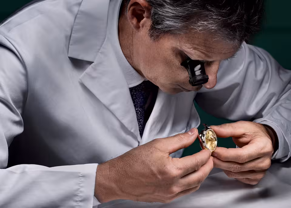 Uhrmacher bei der Arbeit